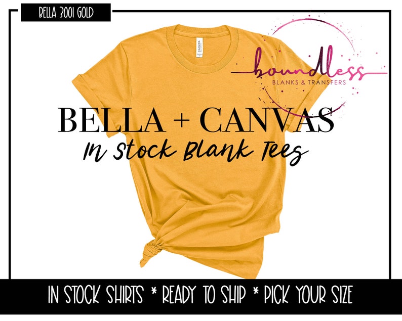 bella canvas blank tees