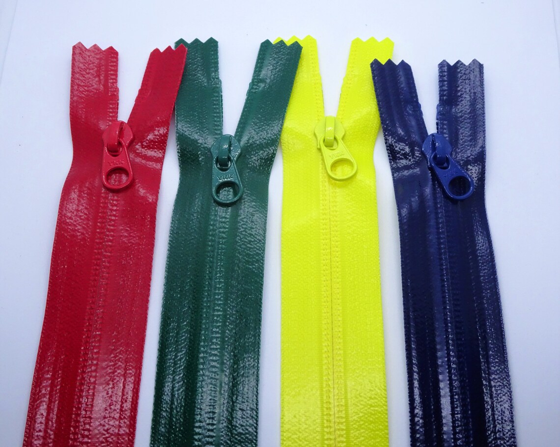 Red YKK 5 Aquaguard Waterresistant Zipper 15 / 38cm Etsy UK