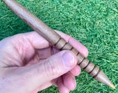 Dark Wood Ballpoint Pen. Black Ink, Hand-Turned. Crafted in GB