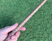 Dark Walnut Wand Hand-Turned, 11 1/2 inch, UK Hand-Crafted, Witch Wizard Magic Cosplay Prop
