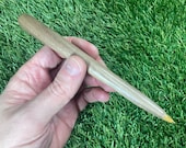 Wooden Pen Hand-Turned. Waxed Finish, Black Ink Ballpoint. Hand Turned in the UK. Bespoke Gift