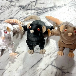 Rats 3D Print Articulating Toys