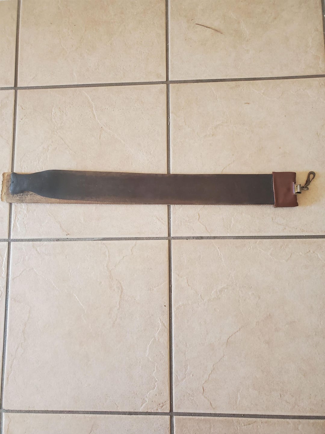 Antique 1910 Leather Razor Strop Barber Straight Razor Sharpener Rare 3 ...