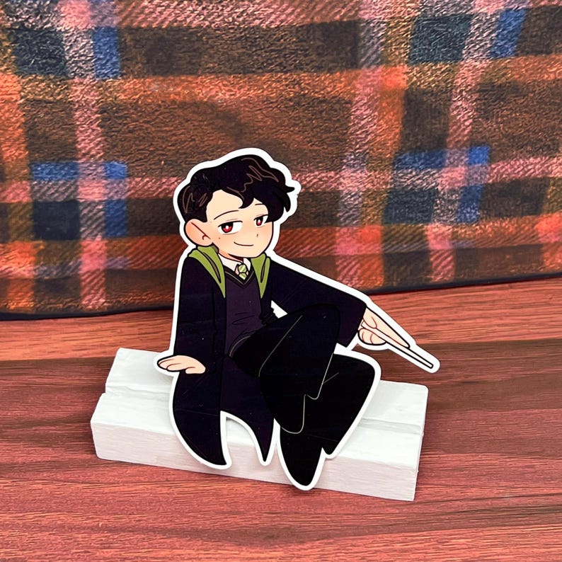 Tom | Stickers | Dark Magic | Fanart | Waterproof | Wizard | Flirty image 1