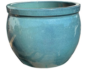 Modern Ceramic Planter with Rim High Gloss Pot Planter - Indoor & Outdoor Ceramic  Pots for Plants Flower Pot Gift Idea