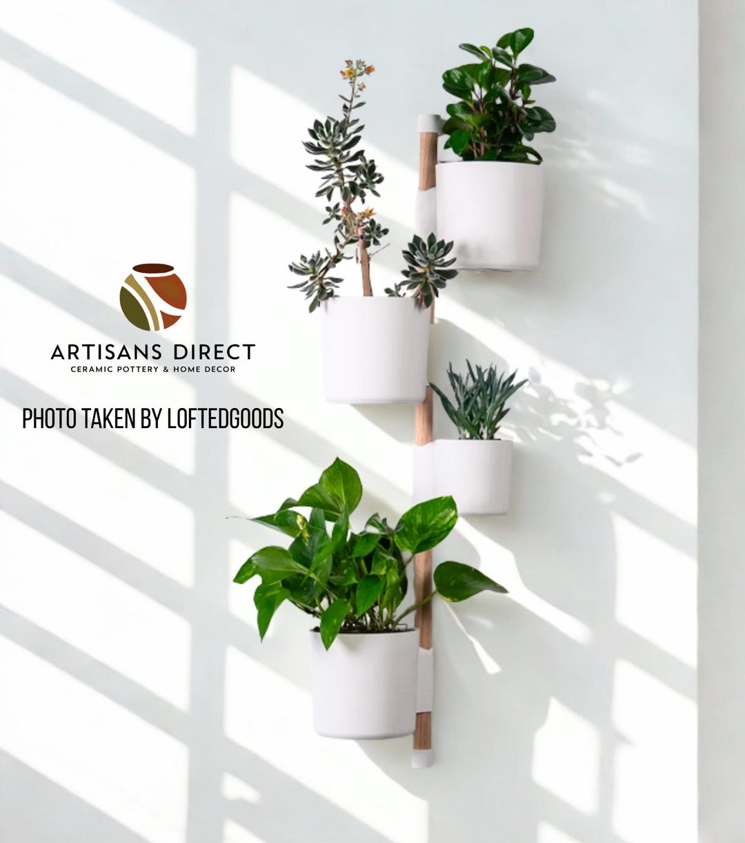 Lofted Goods Rail Planter System | Wall Mounted Plant Display ...
