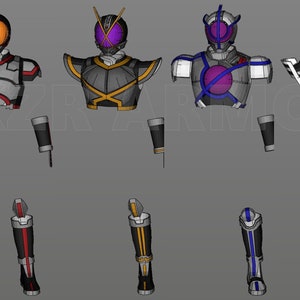 Kamen Rider Faiz Pack Costume Evafoam template