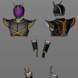 Kamen Rider Kaixa Cosplay EvaFoam Template