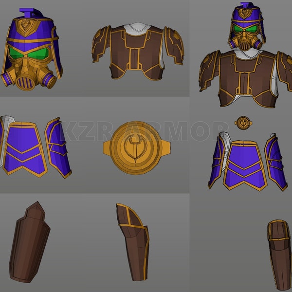 Arcane Enforcers LOL Cosplay evafoam template