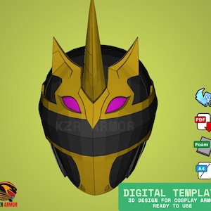 DIY Digital Template No 1 Sentai Gozyuger - GozyuUnicorn EVAFOAM Cosplay