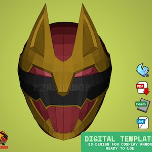DIY Digital Template No 1 Sentai Gozyuger - GozyuWolf EVAFOAM Cosplay