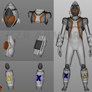 Kamen Rider Fourze Cosplay EVAFOAM Template