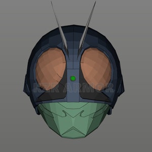 Kamen Rider Shin Ichigo Helmet Cosplay EVAFoam Template