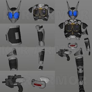Kamen Rider G4 Cosplay EVA FOAM Template