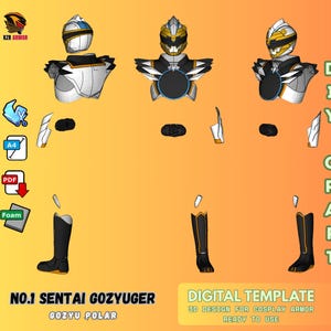 DIY Gozyu Polar Armor EVAFOAM Template