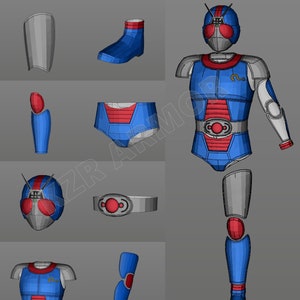 Kamen Rider BIO Cosplay EVAFOAM template