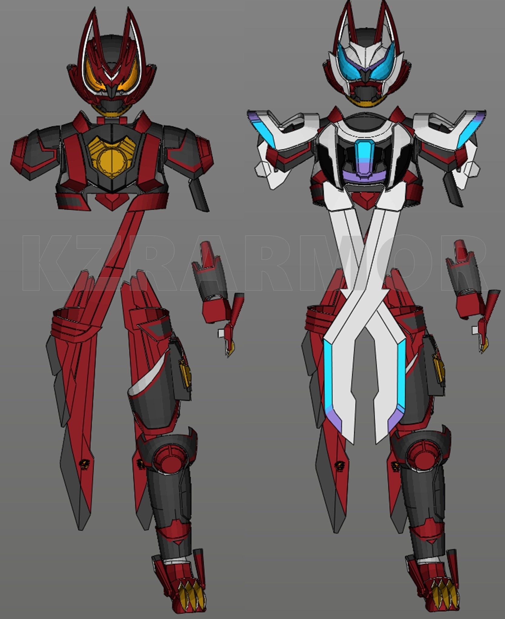 Kamen Rider Geats Boost MKII & Addons Laser Cosplay - Foam Kamen Rider Geats Boost MKII & Addons Laser Cosplay - Foam