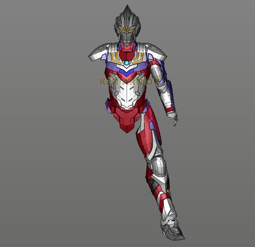 Ultraman Tiga Armor Suit Cosplay - Foam Template - Etsy