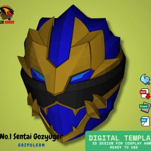 DIY Digital Template No 1 Sentai Gozyuger - GozyuLion EVAFOAM Cosplay