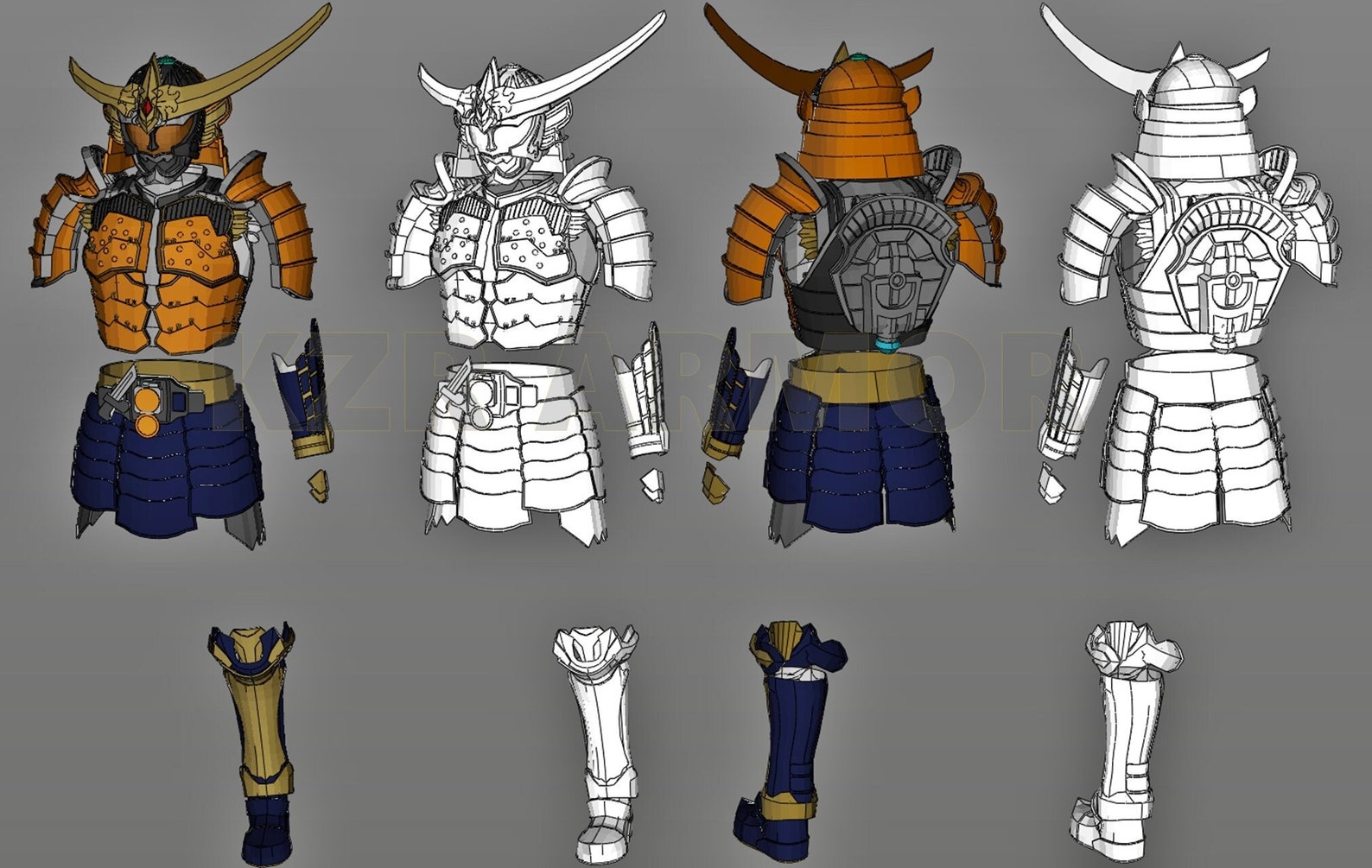 SIC Kamen Rider Gaim Cosplay Foam Pattern - Etsy
