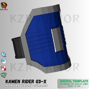 kamen rider 3d
3dmodel kamen rider
kamen rider costume
EVAFOAM template
EVAFOAM pattern
Kamen Rider G3x
kamen rider G3x
g3x cosplay
g3x costume
3dprint kamen rider
3dprint helm
helm 3dprint
cosplay acc