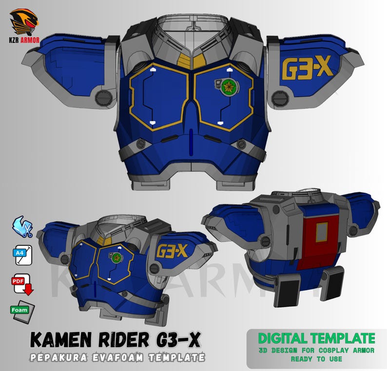 kamen rider 3d
3dmodel kamen rider
kamen rider costume
EVAFOAM template
EVAFOAM pattern
Kamen Rider G3x
kamen rider G3x
g3x cosplay
g3x costume
3dprint kamen rider
3dprint helm
helm 3dprint
cosplay acc