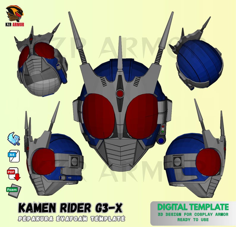 kamen rider 3d
3dmodel kamen rider
kamen rider costume
EVAFOAM template
EVAFOAM pattern
Kamen Rider G3x
kamen rider G3x
g3x cosplay
g3x costume
3dprint kamen rider
3dprint helm
helm 3dprint
cosplay acc