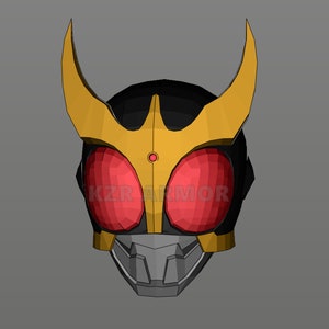kamen rider kuuga cosplay evafoam template/pattern/blueprint