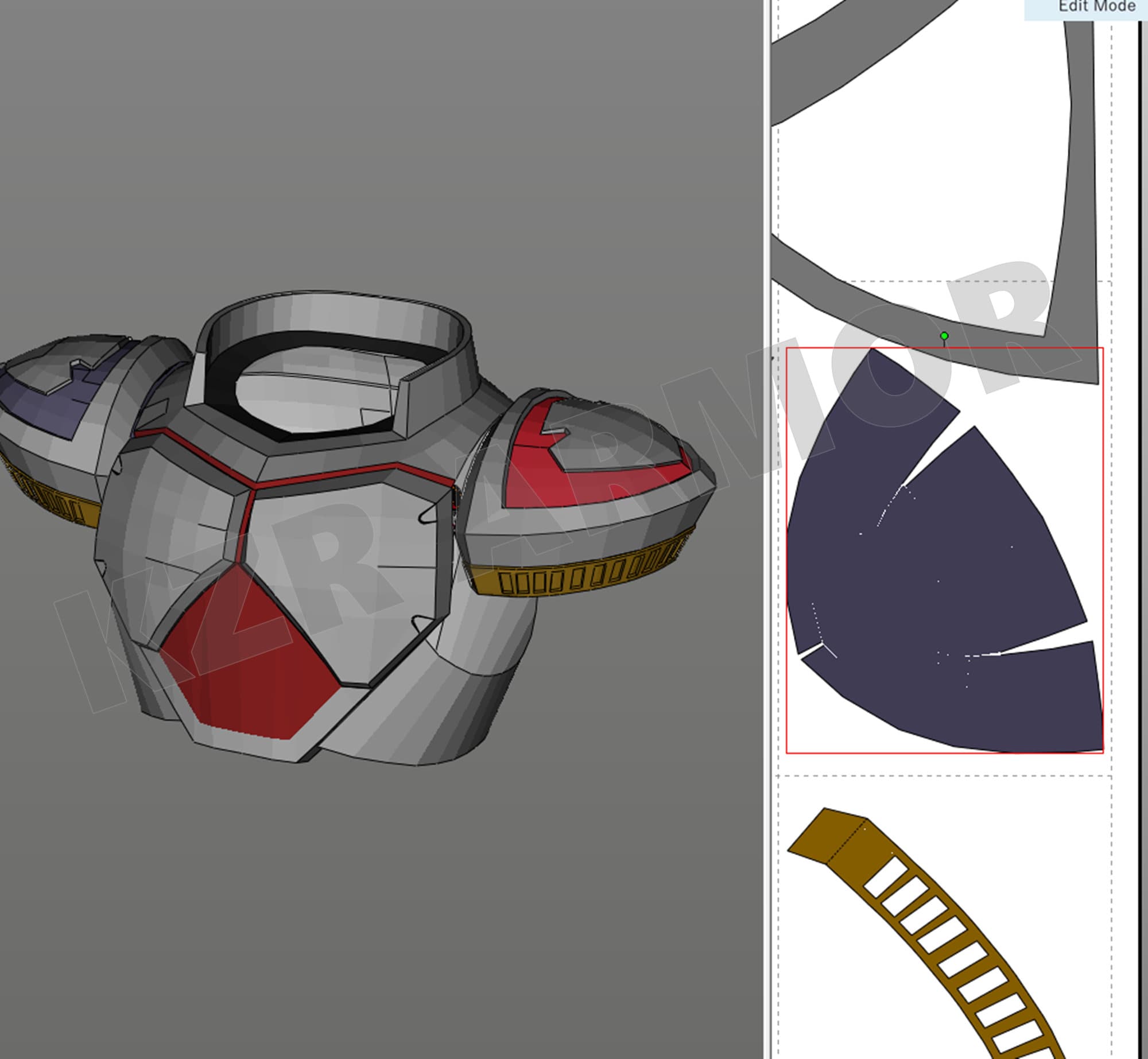 【未完成品】仮面ライダーギルティーフォックス　コスプレ　EVA素材　ハンドメイド 仮面ライダー電王 ソードフォーム コスプレ EVAFOAM テンプレート