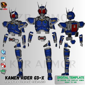 kamen rider 3d
3dmodel kamen rider
kamen rider costume
EVAFOAM template
EVAFOAM pattern
Kamen Rider G3x
kamen rider G3x
g3x cosplay
g3x costume
3dprint kamen rider
3dprint helm
helm 3dprint
cosplay acc