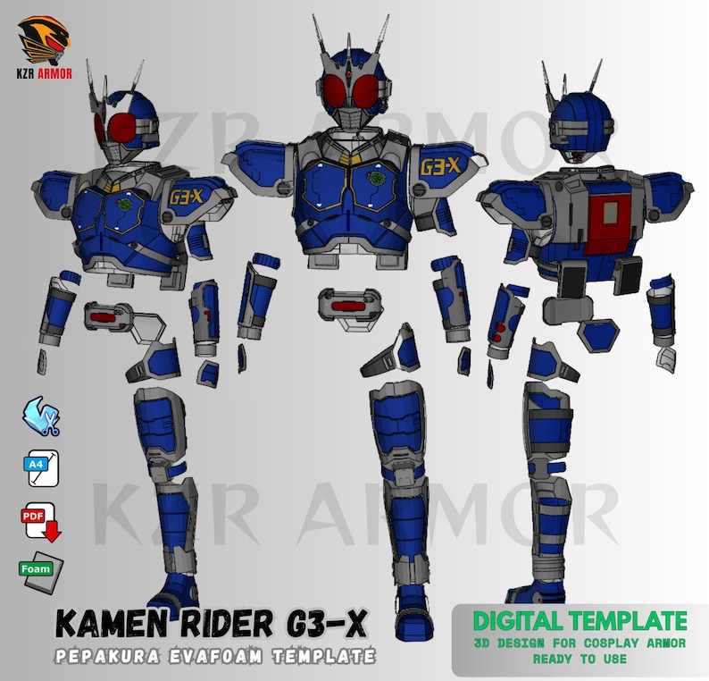 kamen rider 3d
3dmodel kamen rider
kamen rider costume
EVAFOAM template
EVAFOAM pattern
Kamen Rider G3x
kamen rider G3x
g3x cosplay
g3x costume
3dprint kamen rider
3dprint helm
helm 3dprint
cosplay acc