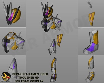 Kamen Rider Thousher Cosplay Foam Template