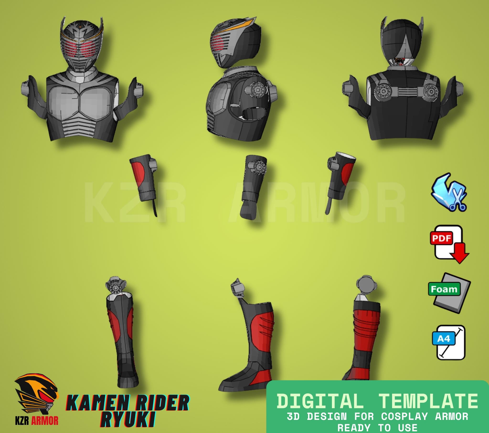 仮面ライダー龍騎グッズ【専用】 仮面ライダー龍騎 - フォームテンプレート - Etsy 日本