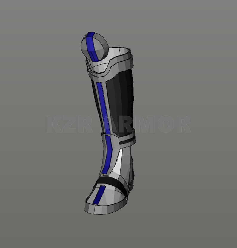 Pode incluir: Uma bota branca e cinza com detalhes azuis. A bota tem uma ponta arredondada e um cano alto. A bota &eacute; feita de um material texturizado e tem um design decorativo na parte superior do cano.