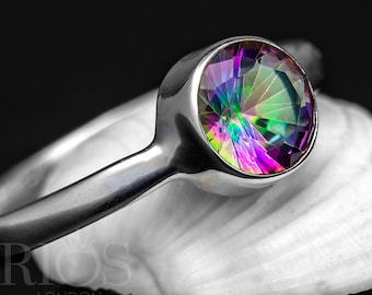 ☆nff☆ gem string ring setpurple nff1 Rainbow Cubic Zirconia Fire Opal Ring – ESS6 Fashion