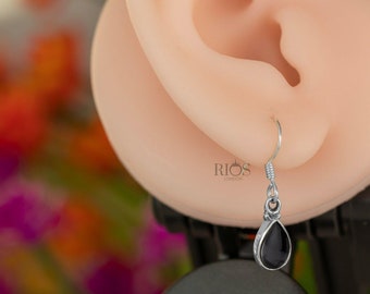 Orecchini di lusso naturale in argento con pietra principale onice | Acquisti Online su