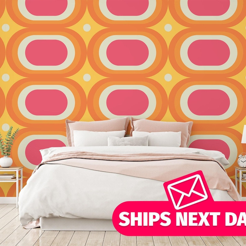 Sixties Wallpaper Etsy