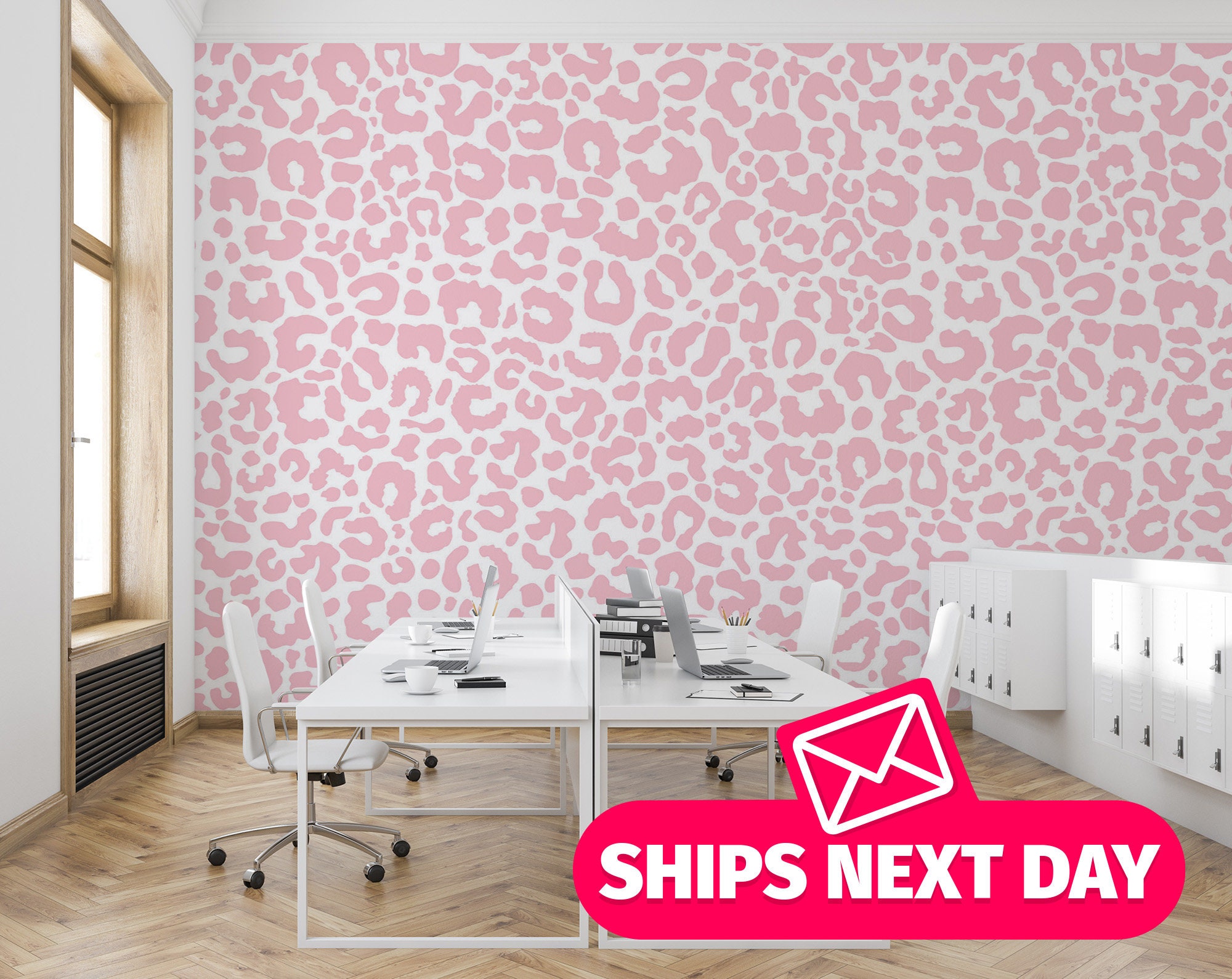 Pink Leopard Wallpaper - Etsy Pink Leopard Wallpaper - Etsy