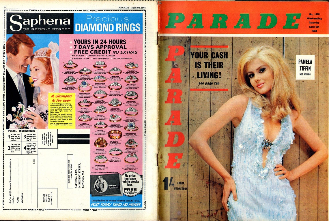 Parade Magazine No.1478. April 6th 1968. British Etsy