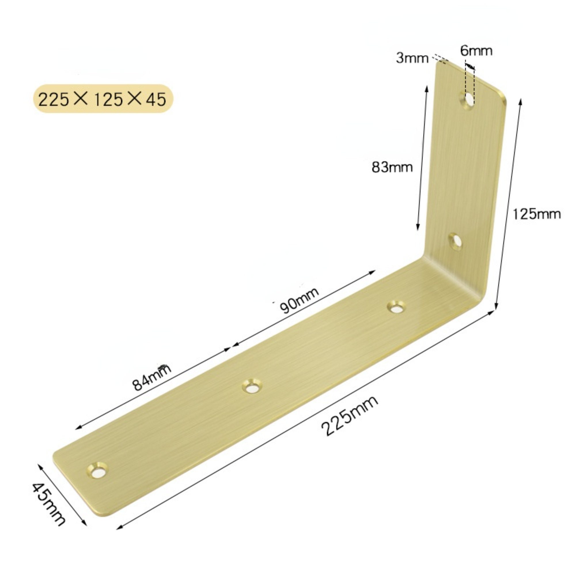 Stainless Steel Shelf Brackets Gold Shelves on Wall Retro Etsy