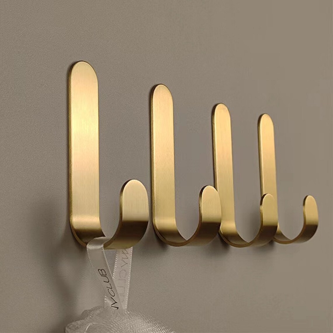 Solid Brass Hook Gold Coat Hooks Wall Hook Cap Hanger Clothes Etsy