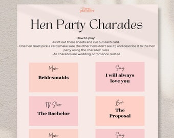 10 X Pink Hen Party Selfie Challenge Cards Hen Night Games - Etsy