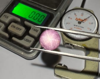 Cabujón de rubí estrella roja, cabujón de calidad AAA, piedra preciosa de rubí estrella suelta, fabricación de joyas de rubí estrella, gemas de rubí de mina terrestre 9.5x9.5 MM 8.20 cts