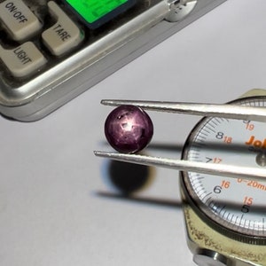 Red Star Ruby Cabochon AAA Quality Cabochon Loose Star Ruby Gemstone Six Rays Star Ruby Jewelry Making Earth Mine Ruby Cabs 7 MM 3.45 cts