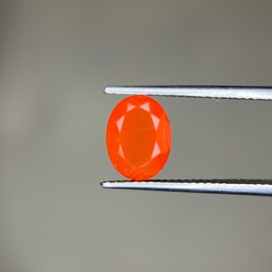 Piedra preciosa de cornalina naranja de 9 x 7 mm y 1,80 quilates, suelta, facetada, talla brillante, ideal para la fabricación de joyas. Piedra natal de julio, regalo para esposa.