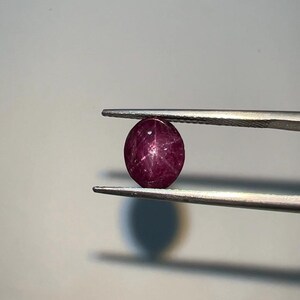 Natural Earth Mined Star Ruby Cabochon Ruby Ring Making 9.5x7.5 MM 5.00 Carats Oval Red Ruby Star Gemstone Rare Colour Ruby Cabochon