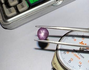 Estrella natural Rubí Estrella hecha a mano Rubí Buena calidad Cabujón Estrella suelta Rubí Piedra preciosa Joyería Haciendo Lapiday Artista Oval 7.5x5.5 MM 2.95 cts