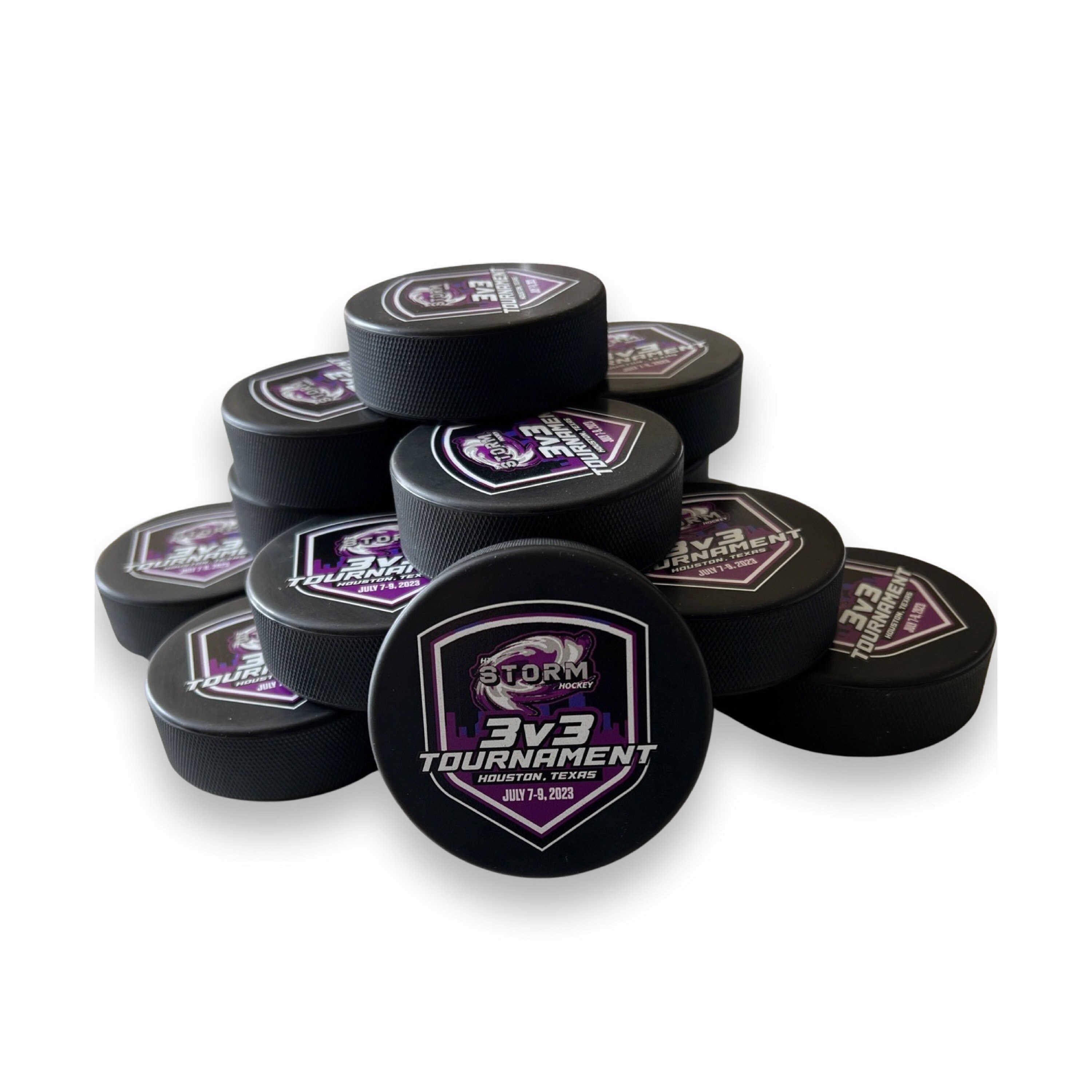 Bulk Tournament Pucks - Custom Printed for Your Tournament or Upcoming ...