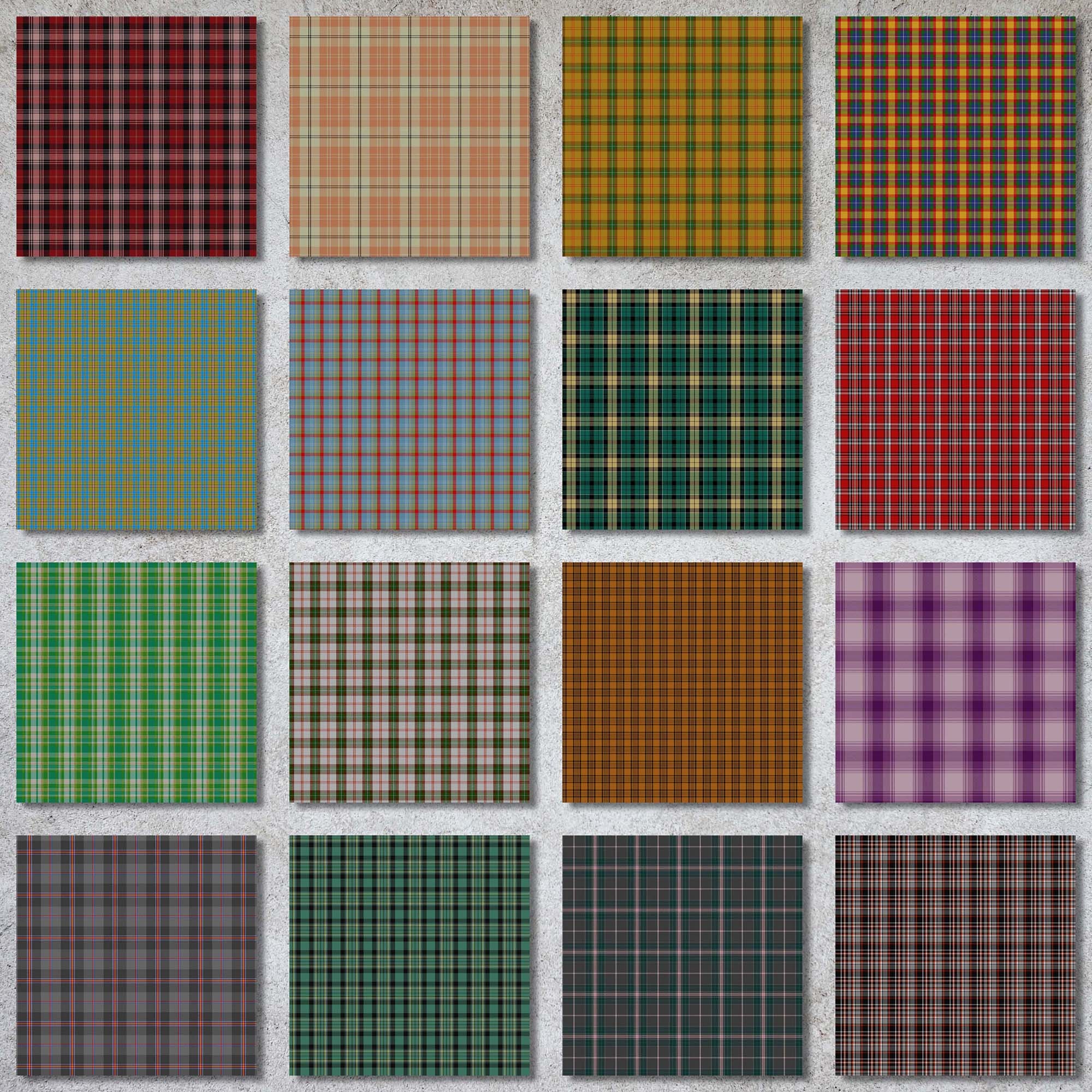 Scottish Tartan Plaid Pattern Vol. 2 16 Different Images | Etsy