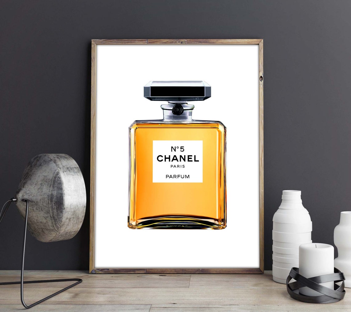 Chanel No. 5 Poster Coco Chanel Perfume Bottle Instant | Etsy